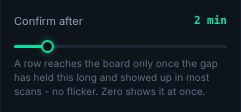 The new "Confirm over" setting